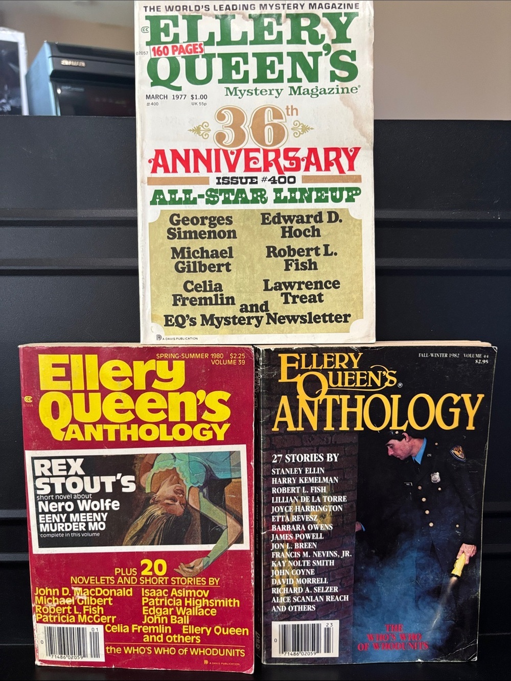 📚3 Book Bundle Vintage Ellery Queen Mystery Magazine